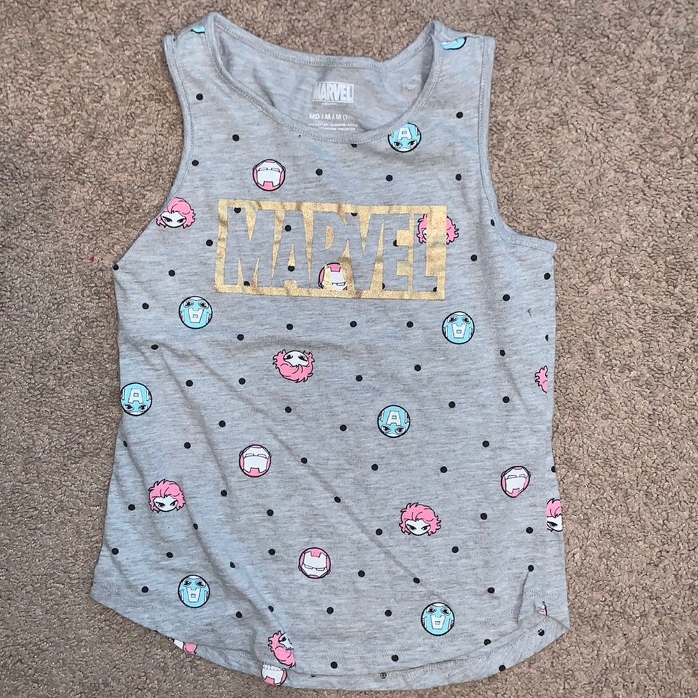 Multicolor marvel shirt